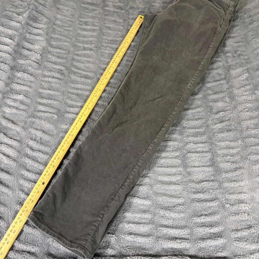 J.Crew 770 Straight Fit Corduroy Pants Mens 32x34 Charcoal Gray Cotton Stretch